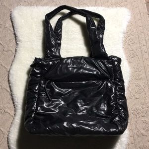 Urban Outfitters black puffer shoulder bag